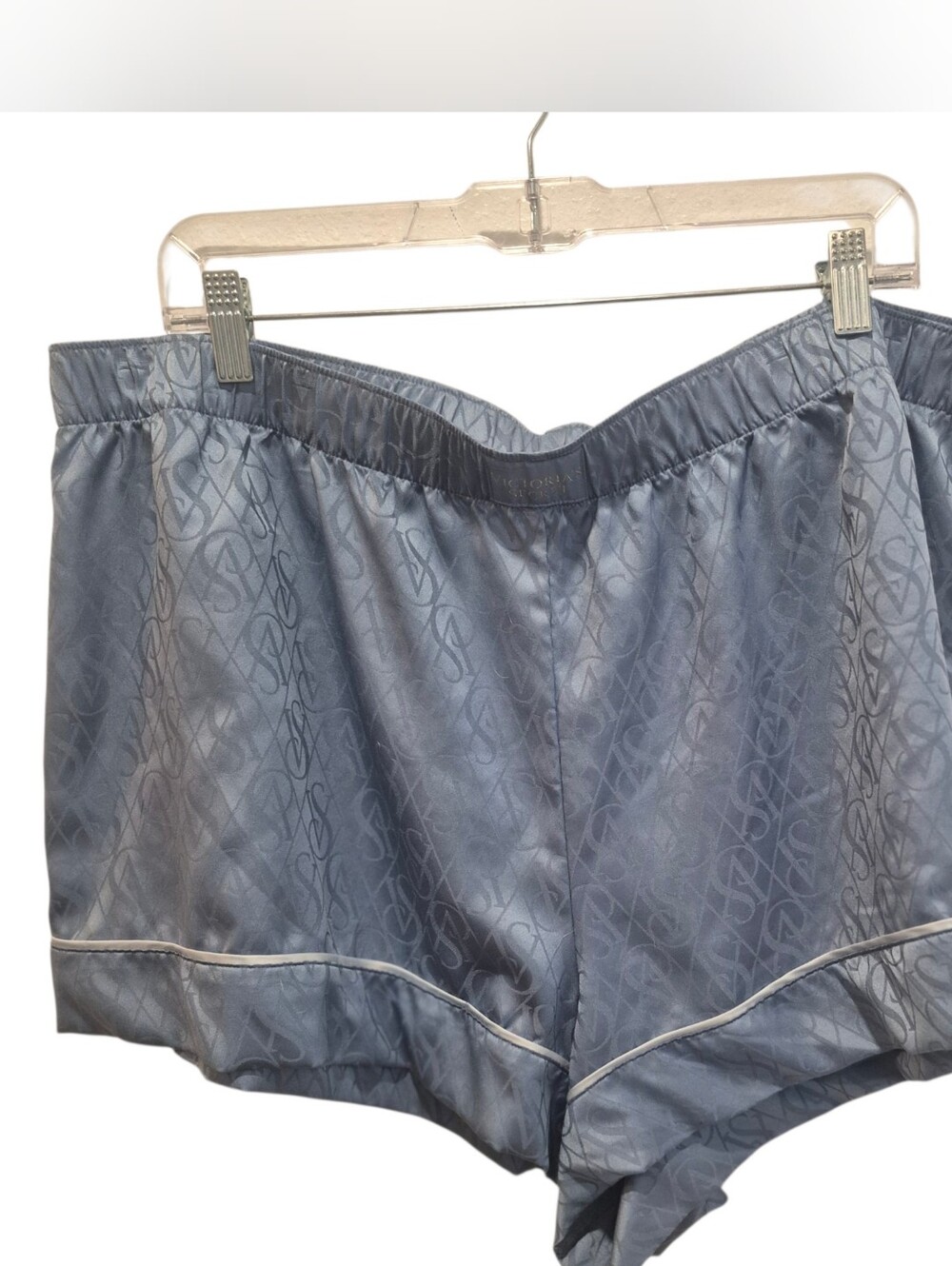 Victoria's Secret Blue Satin Sleep Shorts Size XXL Pajamas